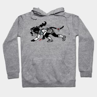 gothic dirty cat Hoodie